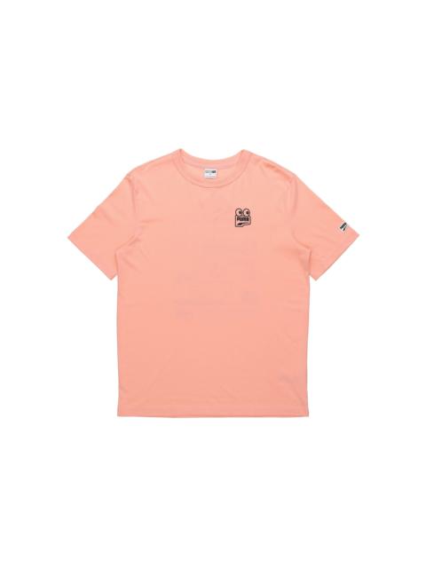 PUMA Peach Downtown Graphic T-Shirt 'Pink Black' 531335-26
