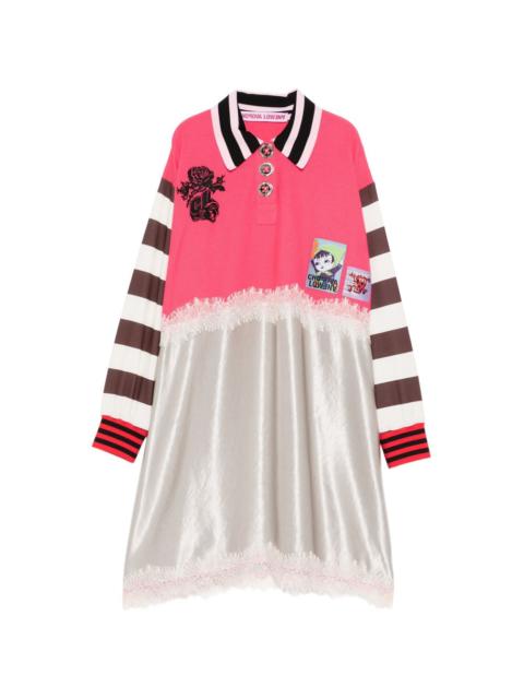 contrasting collar dress