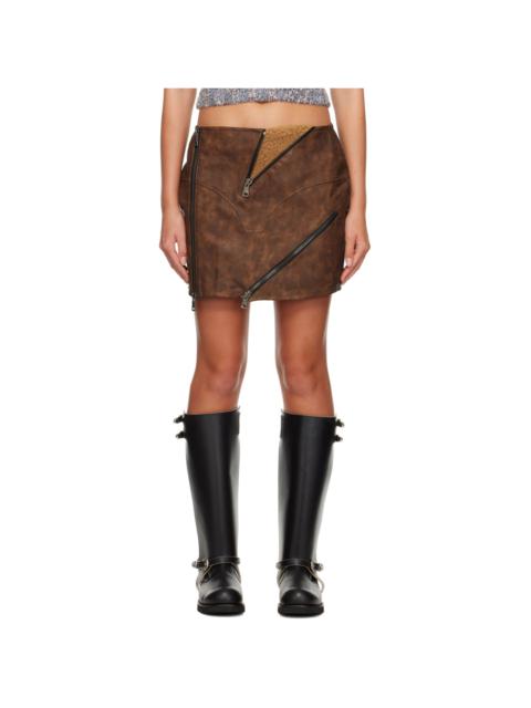 Brown Austin Miniskirt