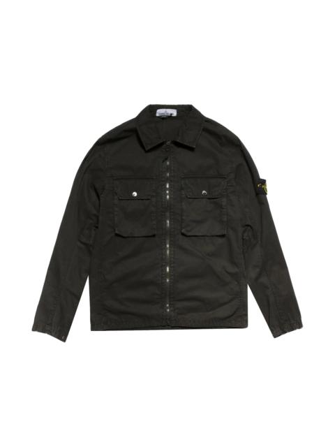 Stone Island 2 Pocket Shirt Jacket Black