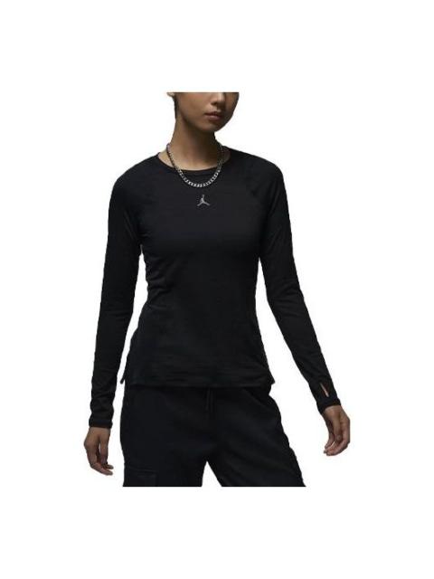 (WMNS) Air Jordan Long Sleeve Base Layer 'Black' FD7383-010