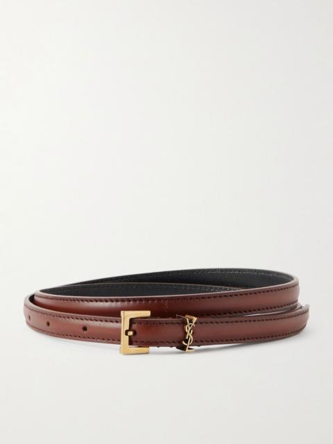 Leather belt Brown