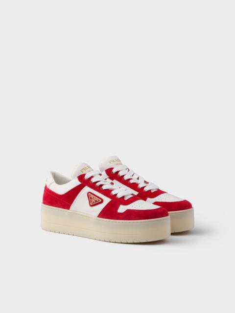 Downtown Bold nappa leather and suede sneakers