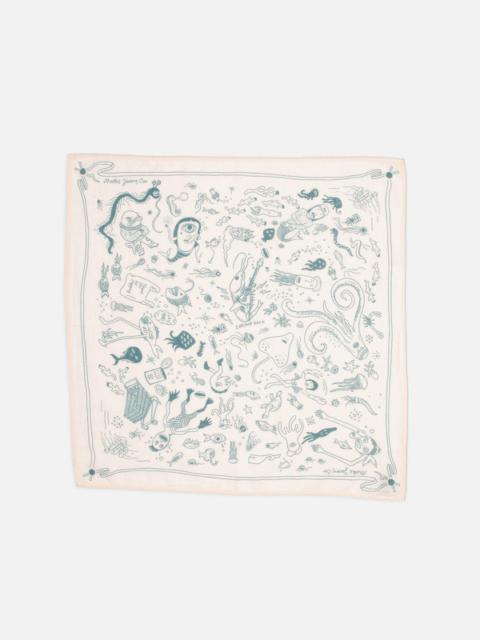 Ingrid Bandana Deep Sea Doodles Pink