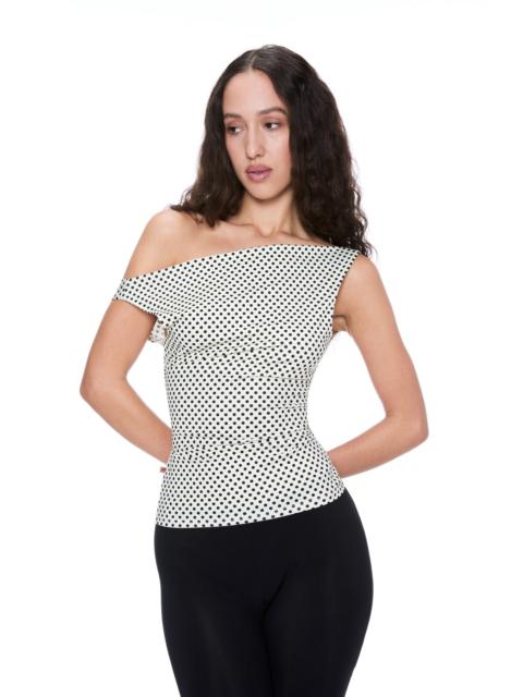 LANI TOP - BUTTER POLKA DOT