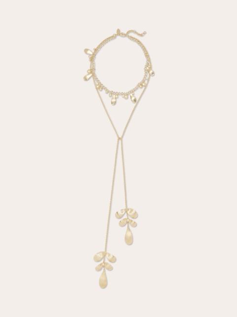 Anya Flower Lariat Necklace