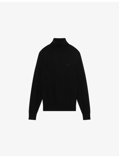 Roll-Neck Long-Sleeve Wool Jumper