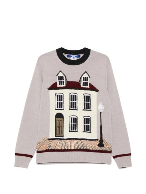 Junya Watanabe House-graphic Crew-neck Sweater