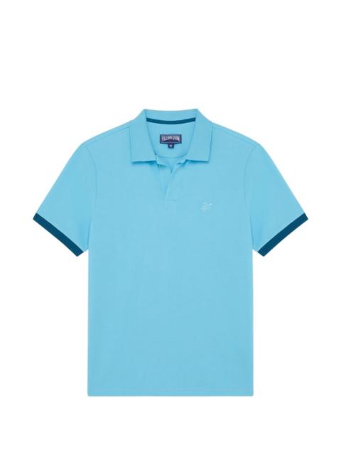 turtle-embroidered polo shirt