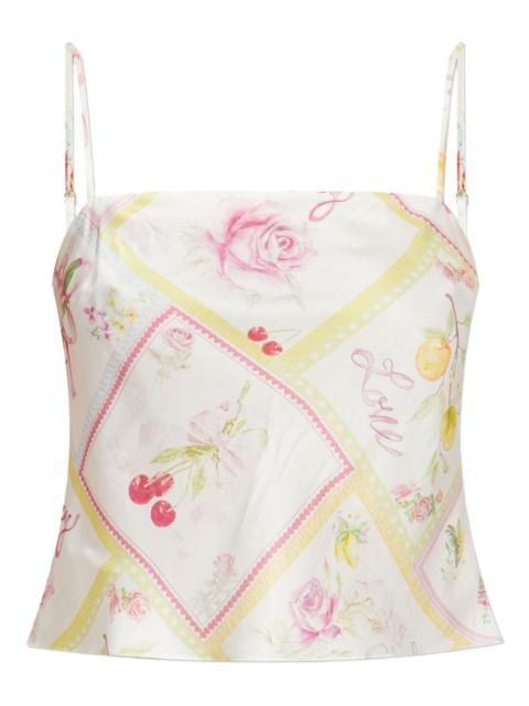 Cabi floral-print cami top