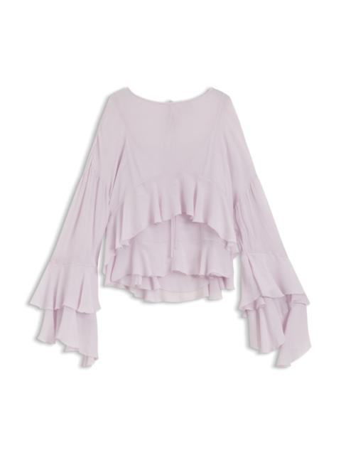 RELAXED-FIT BLOUSE IN SEERSUCKER