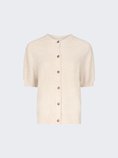 Jodi Short Sleeve Cardigan Beige Melange