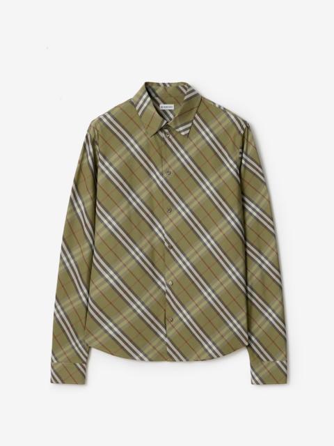 Relaxed Fit Check Cotton Shirt