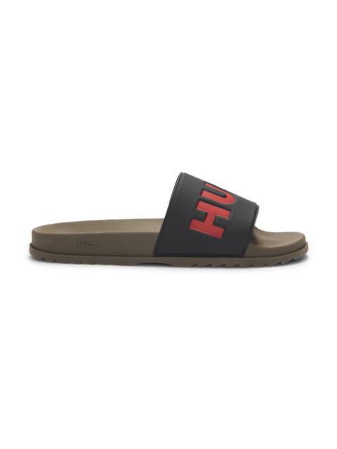 SLIDES WITH LOGO STRAP