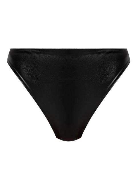 logo-print bikini set