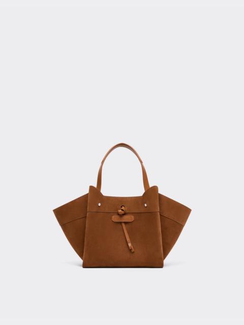 Mini suede tote bag