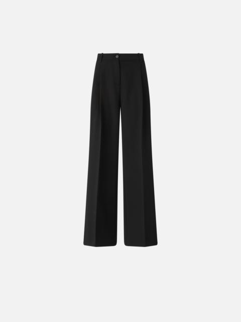HIGH-WAISTED PALAZZO TROUSERS IN FLOWING FABRIC