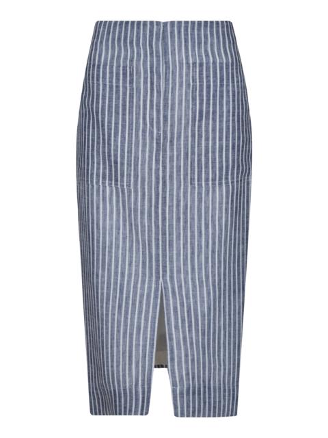 Punta Clara Striped Midi Skirt stripe
