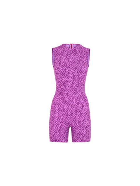 Fendi x SKIMS Sleeveless Mid Thigh Bodysuit Colorado