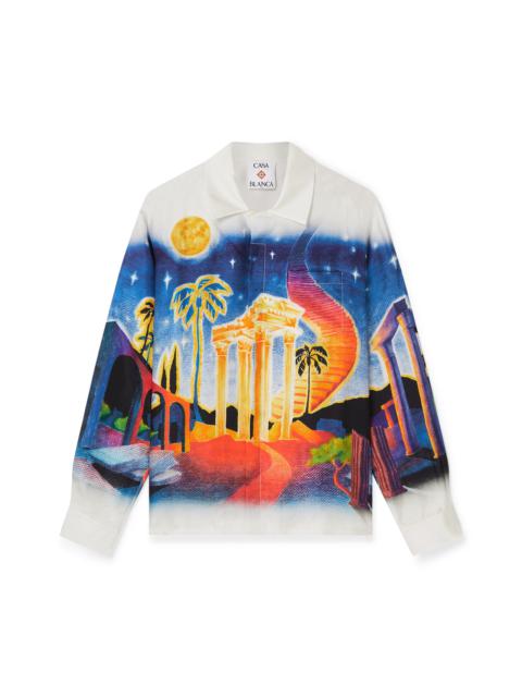 Midnight Acropolis Silk Shirt | Casablanca Paris