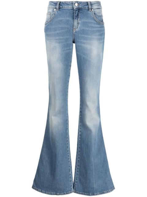 low-rise bootcut jeans
