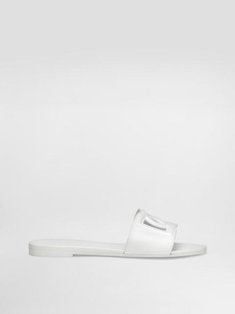 Rubber beachwear sliders