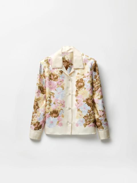 Printed Silk Twill Shirt