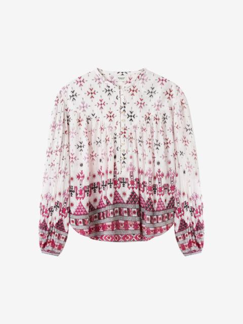 SALIKA COTTON AND LUREX TOP