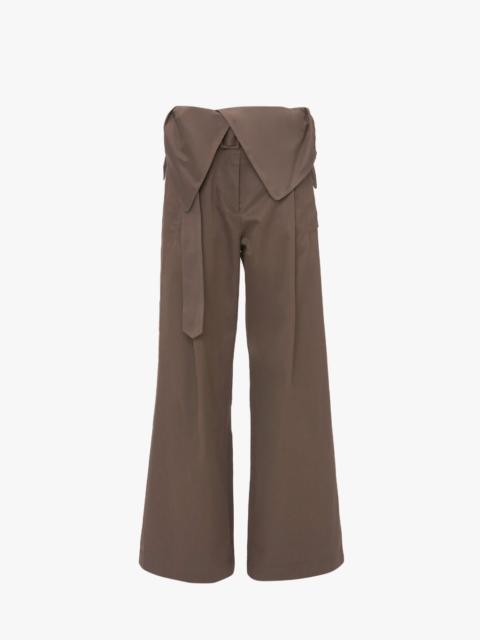 FOLD OVER TRENCH TROUSERS