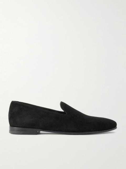 Mario Suede Loafers Black