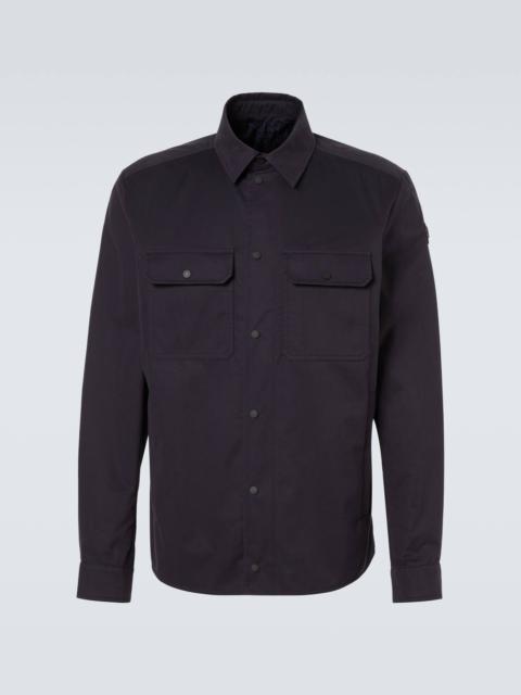 Cotton gabardine overshirt