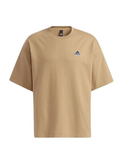 Men's adidas Casual Sports Stylish Short Sleeve Yellow T-Shirt HA3647