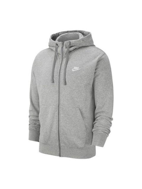 Nike Logo Printing Casual Sport ThermalHoodie Jacket Men's Grey BV2648-063