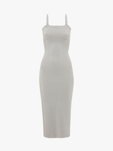 VB Body Bandeau Dress in Silver