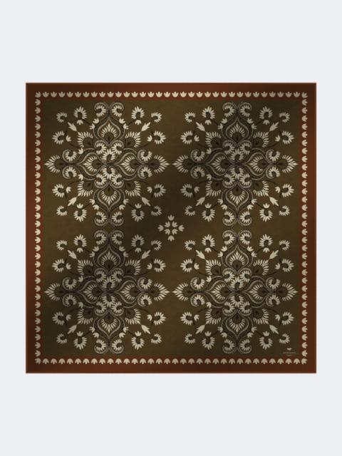 Wool and silk stole - CARAMEL