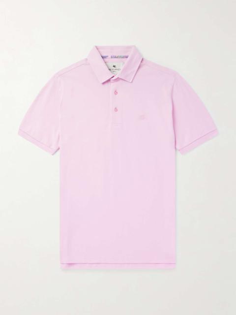 Logo-Embroidered Cotton-Piqué Polo Shirt