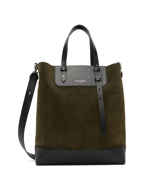 Khaki Vertical Shopping Bag