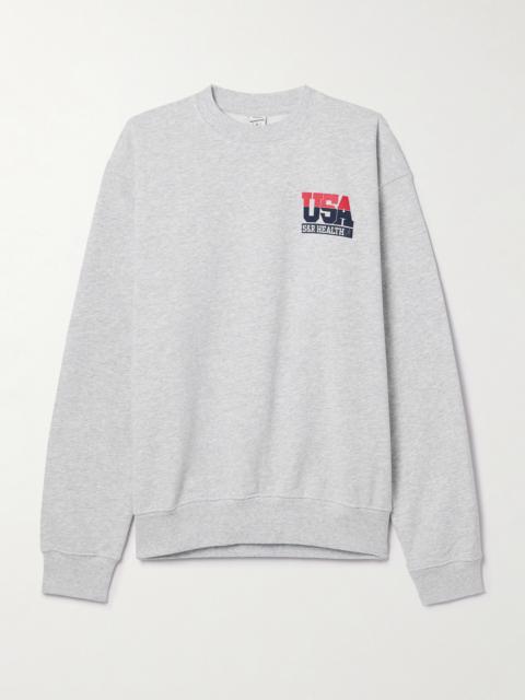 + Adidas Originals Printed Cotton-blend Jersey Sweatshirt