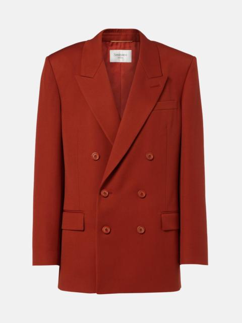 Wool gabardine blazer
