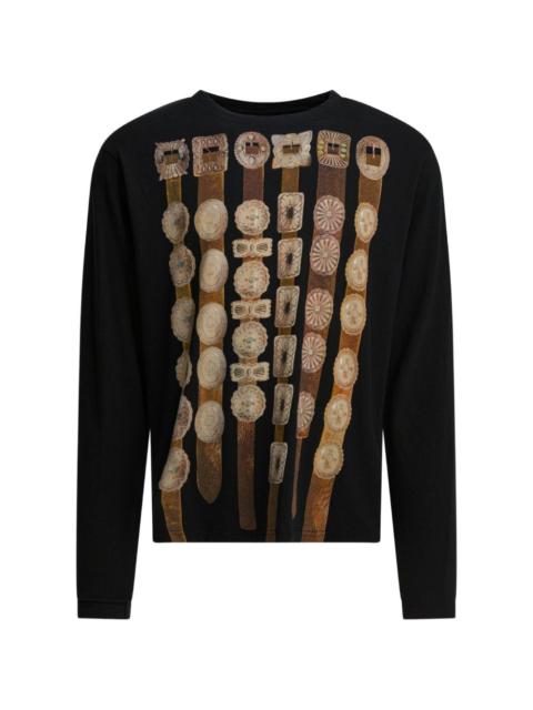 buckle-print T-shirt