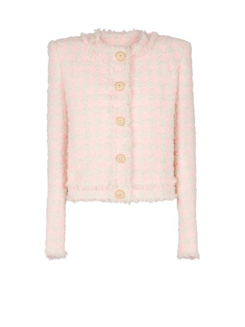 5-button tweed jacket