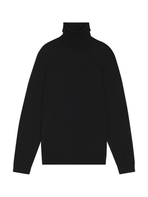 SLIM-FIT ROLL-NECK SWEATER IN MERCERIZED VIRGIN WOOL