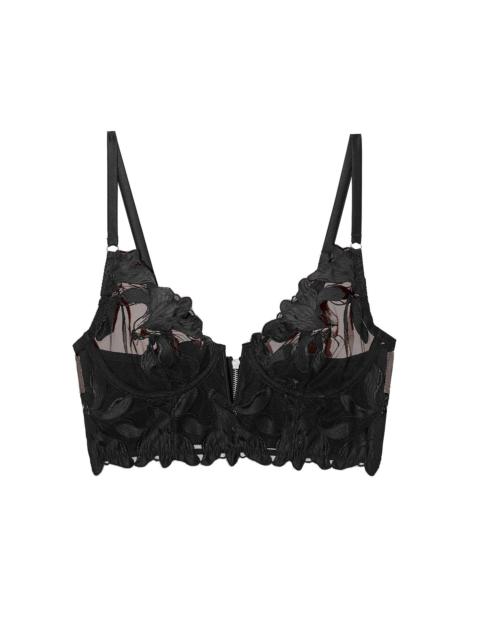 Lily Embroidery Longline Demi Bra