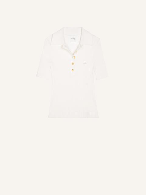 ICONIC RIB KNIT POLO SHIRT