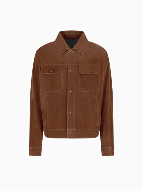 ICON GOAT SUEDE JACKET WITH MICRO PERFORATIONS