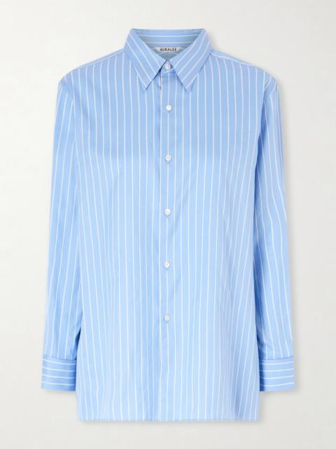 Striped Cotton And Silk-blend Shirt