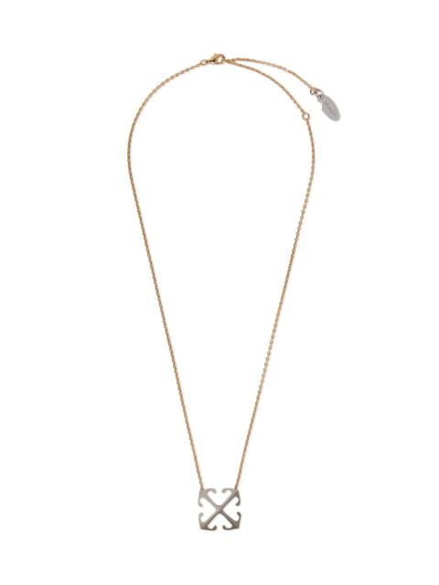 Bicolor Arrow Pendant Necklace