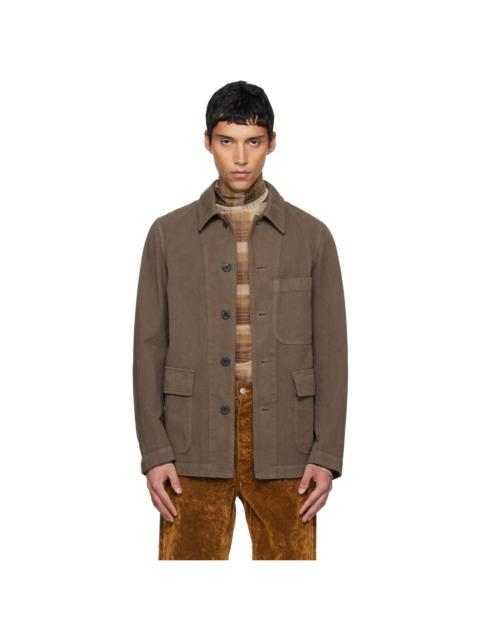 Brown Twill Jacket