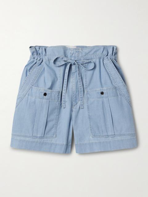 Valdina Cotton-chambray Shorts