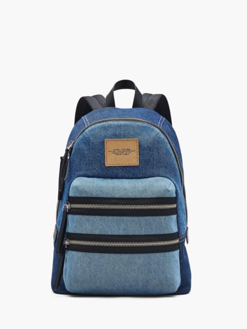THE BIKER COLORBLOCK DENIM LARGE BACKPACK
